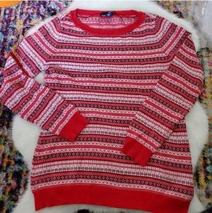 Heart sweater scoop neck